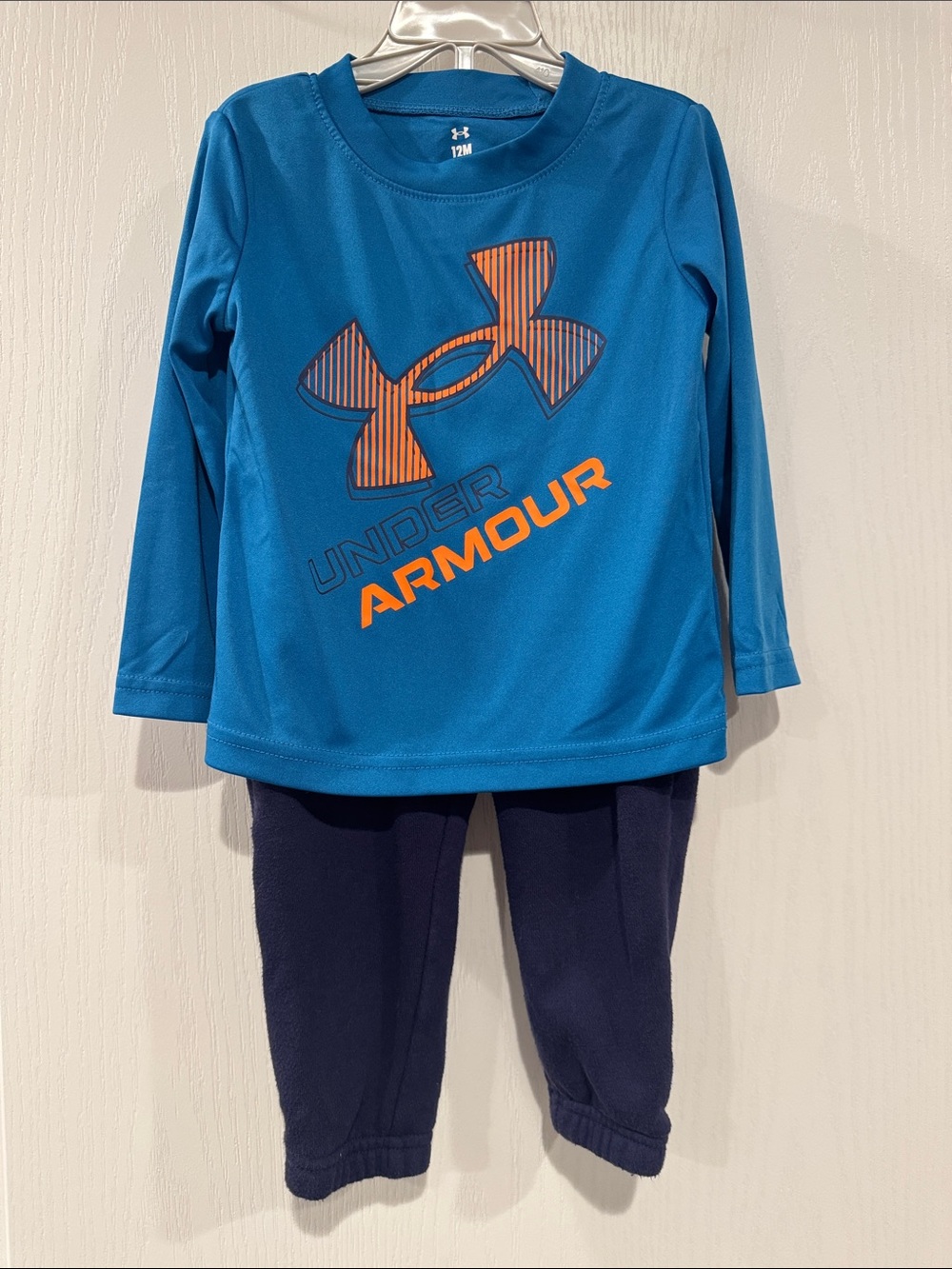 Under Armour Baby Boy Blue 2 Piece Outfit Set 12M